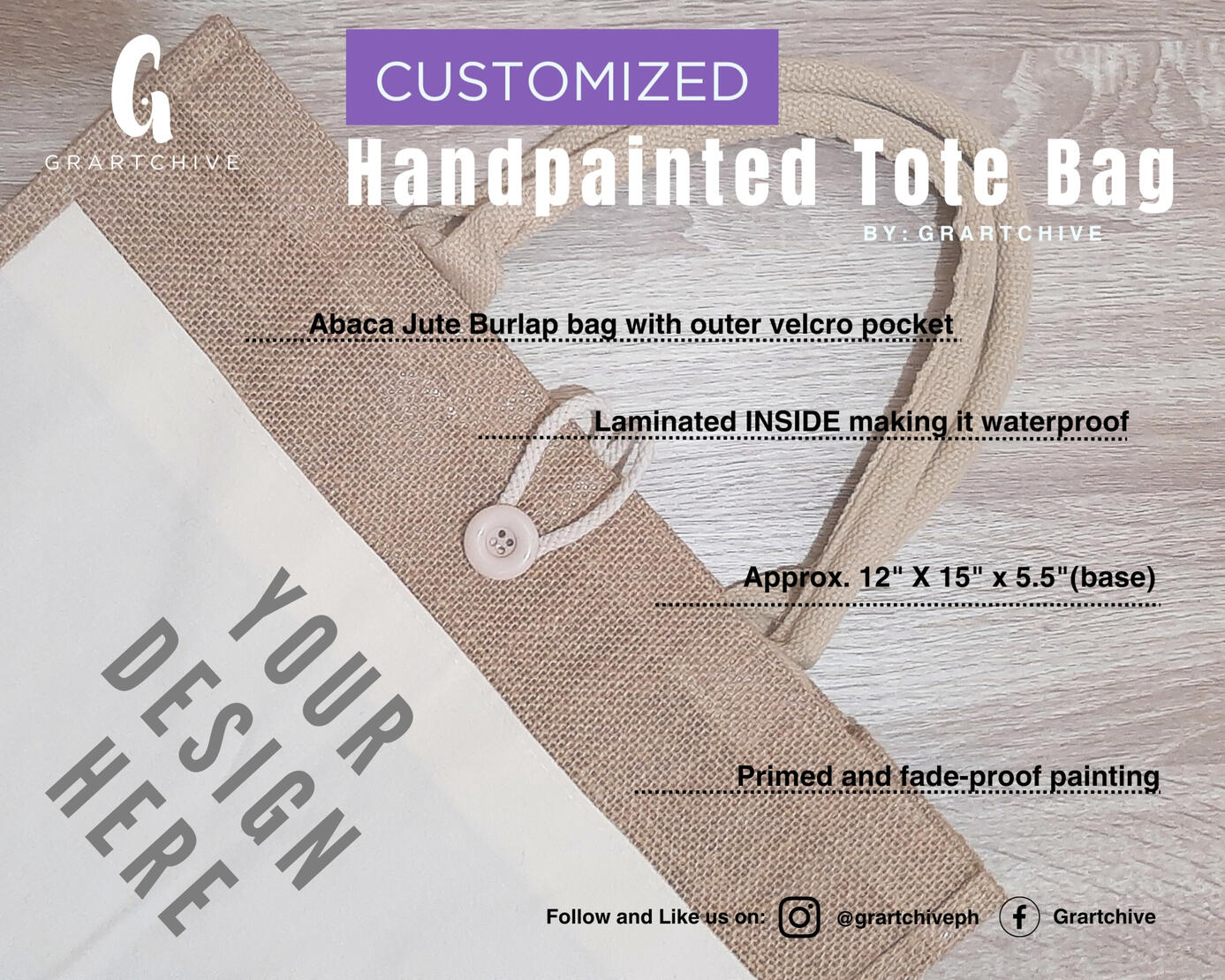 Laminated lining and durable.